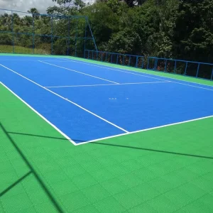 Portable Interlocking Sports Court Flooring Modular Outdoor Flooring for Tennis Badminton and Netball Courts