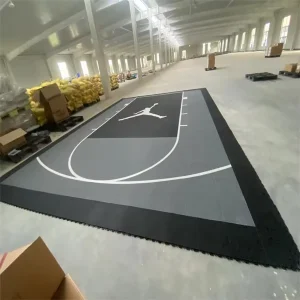 Portable Interlocking Sports Flooring Tiles for Basketball and Football Durable Sport Court