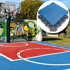 Portable Interlocking Sports Tennis Pickleball Basketball Court Flooring Tiles Outdoor Basketball Floor