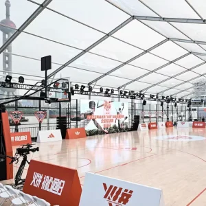 Portable Maple Sports Flooring Waterproof Fireproof Wooden Basketball Court for Indoor Sports Facilities for Volleyball