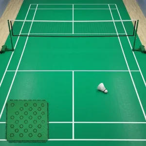 Portable Modern School Badminton Court Flooring Mat TPE Material UV Resistant Waterproof Eco Friendly Outdoor Interlocking