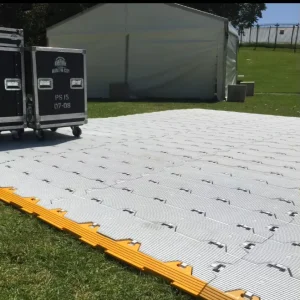 Portable Modular Interlocking Tent Flooring Tiles for Events, Camping and Turf Protection