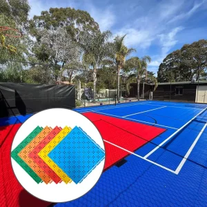 Portable Multi-Function Outdoor Interlocking Suspended Basketball Floor Mat PP Plastic Tile Court Sports Flooring