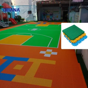 Portable Outdoor Interlocking Plastic Basketball Court Flooring Tiles for Schools and Kindergartens