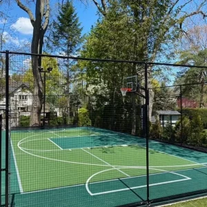Portable Outdoor Multi Purpose Sports Flooring Tile for Basketball and Badminton Courts PP Material Graphic Design Solution