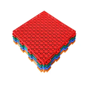 Portable Outdoor PP Interlocking Sports Flooring for Basketball Courts with Click System