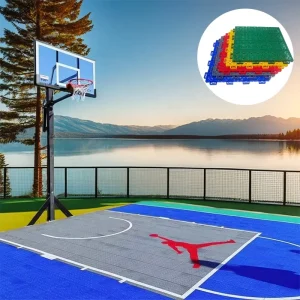 Portable Outdoor Sports Flooring Carpet Badminton Court Mat for Basketball Tennis Volleyball Badminton Floor Tiles