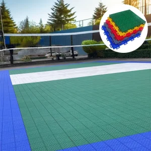 Portable Outdoor Sports Flooring Tiles PP Material Badminton Court Carpet for Basketball Tennis Volleyball Badminton Floor Mat