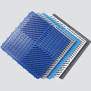 Portable Outdoor Swimming Pool Bathroom Anti-slip Waterproof Plastic SPC Flooring Click Installation Modern Graphic Design
