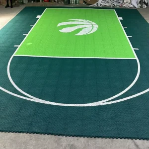 Portable PP Basketball Courts With Rubber Sports Flooring for Tennis and Badminton