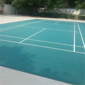Portable PP Interlocking Badminton Court Floor Tiles Outdoor Mobile Sport Flooring Mat for Sport Club Project Gymnasium