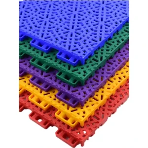 Portable PP Interlocking Outdoor Basketball Court Flooring with Optional Elastic Cushion