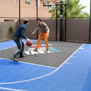 Portable PP Interlocking Plastic Tiles for Temporary Outdoor Basketball Flooring