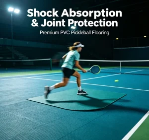 Portable Pickleball Court Interlocking PVC Sport Flooring Indoor Outdoor Training Use
