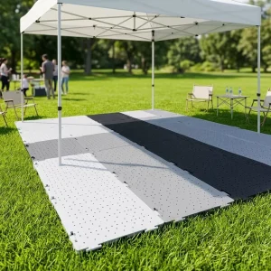 Portable Plastic Event Flooring Interlocking Temporary Turf Protection Tent Floor Tiles for Stadium Floor Covering