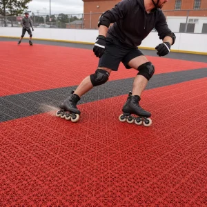 Portable Roller Rink Flooring Snap-Together PP Sports Tiles for Temporary Events and Mobile Venues