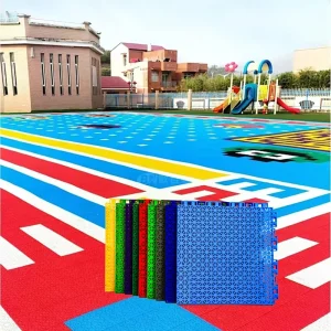 Portable Snap-Together Modular Playground Flooring for Kids and Outdoor Amusement Parks
