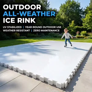 Portable Synthetic Ice Hockey Rink Skatable Artificial Ice Skating System