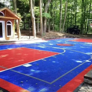 Portable Tpe Interlock Half Backyard Basketball Floor Tennis Pickleball Sport Court Tiles