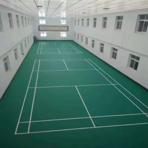 Portable Used Modern Plain Anti Slip Adhesive PVC Waterproof Indoor Badminton Court Mat Vinyl Flooring