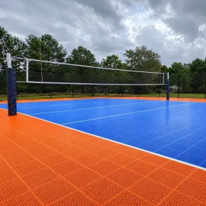 Portable Volleyball Court Flooring Removable PP Sport Tiles for Tournaments and Temporary Events
