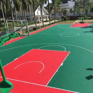 Pp Suspended Outdoor Plastic Interlocking Basketball Court tennis Court Futsal Court Assembly Flooring for Outdoor Sport Tiles