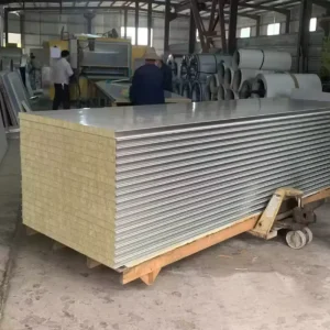 Precision PU Side Sealing Rock Wool Sandwich Panel for Data Center and Server Room Fireproof Acoustic Wall Solutions