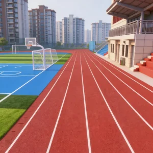 Prefabricated 13mm EPDM Red Rubber Plastic Synthetic Running Track Athletic Field Eco-Friendly