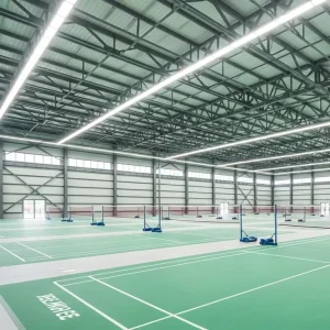 Prefabricated Industrial Steel Structure Workshop and Durable Steel Structure for Badminton Court for Sports Hall