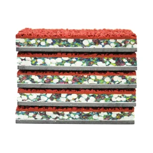 Prefabricated Running Track IAAF Certificated Sandwich Track
