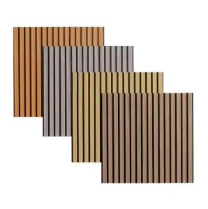 Premium AcousticSound Barrier Slat Panels Custom Wood Veneer MDF Flexible Wall Panels for Ceilings Homes Offices Outdoor Facades