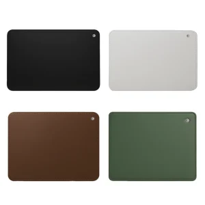Premium Black Grounding Mat Natural Rubber Base Conductive Leather Surface Relieve Stress Improve Focus & Relaxation