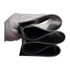 Premium Black Insulating Rubber Mat Acid & Alkali Resistant High Elasticity for Electrical Rooms Labs & Workshops