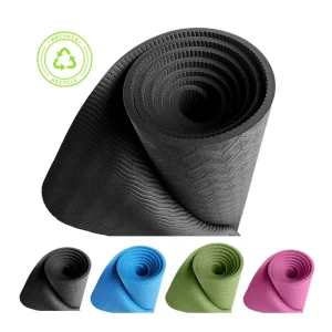Premium Eco-Friendly Thick Non-Slip Yoga Mat for Pilates Fitness Training Gym Exercise and Home Workouts