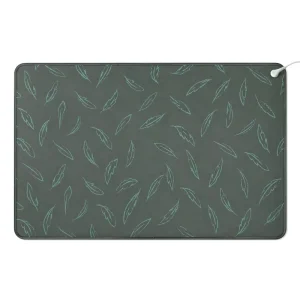 Premium Green Feather Texture Grounding Mat Natural Rubber + Conductive PU for Durable Home Office Anti Static Pain Relief Use