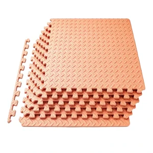 Premium Peach EVA Gym Mat High Density Gym Floor Mats Interlocking Mat Puzzle Mats Custom Color Durable Tiles