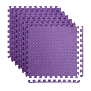 Premium Purple EVA Gym Mat High Density Gym Floor Mats Interlocking Mat Puzzle Mats Custom Size Durable Tiles