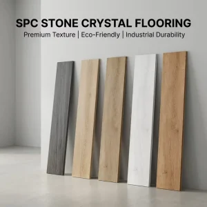 Premium Quality Fireproof Waterproof Large Format 8mm Click Lock Rigid Core EIR Finish SPC Flooring Graphic Design Modern