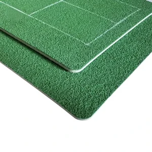 Heavy Gauge Acrylic Coated PVC Pickleball Court Mat 2mm Base 3mm Top Sand Texture 60x30ft Sports Surface