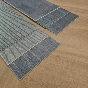 Premium Spc Rigid Core Interlocking Carpet Braided Pattern Spc Floor Click Lock Flooring China Modern Design Flooring