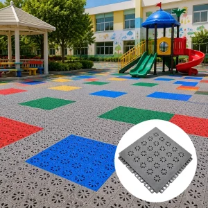Premium TPE Plastic Floor Tiles for Playground Floor Gym Flooring and Children’s Sports Center