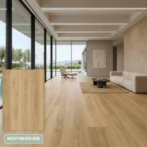 Premium Wear Resistant UV Coating Rigid Core Vinyl SPC Interlocking Flooring SPC Flooring for Villa and Safe Home