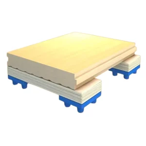 Price Indoor Sports Basketball Court Badminton Hall Double Keel Maple Wooden Floor Non slip Eco Friendly Shock Flooring