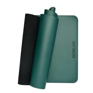Printed Natural Rubber and PU Non-Slip Yoga Fitness Mat for Home Gym Training