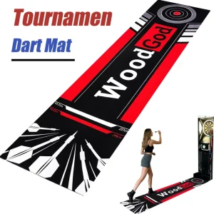 Printed Tournament Dart Mat with Official Dual Distance Marks for Sports Professional Dart Competition Club Training