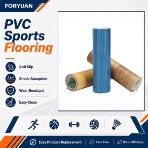 Professional Anti Slip Waterproof Basketball Indoor Football Outdoor Pvc Sports Flooring for Multi Purpose Sports