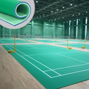 Professional Bwf Approved Badminton Flooring Mat Indoor Badminton Court Tile Vinyl Sports Floor for Badminton