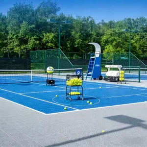 Professional Commercial PVC Tennis Court Complete Set Steel Glass Durable Sports Flooring Fence Net System Club