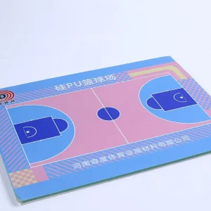 Professional Eco Friendly Soft High Density Slip Resistant Multi Purpose Indoor Sports Flooring Durable Fireproof Silicone Sendu