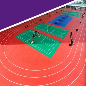 Professional Event Grade 13mm Thick Interlocking Floor Tiles Eco-Friendly Shock Absorption Sports Flooring